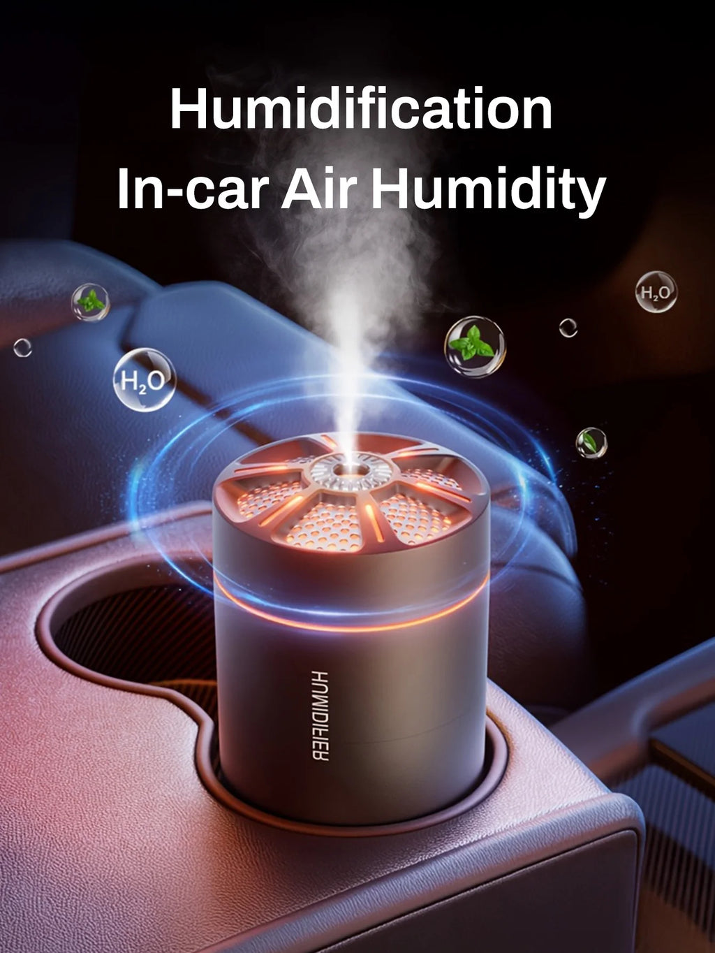 colorful Air Humidifier USB Electric Aroma Diffuser Essential Oil Purifier Aromatherapy Mist Maker Lights For Car Home Bedroom