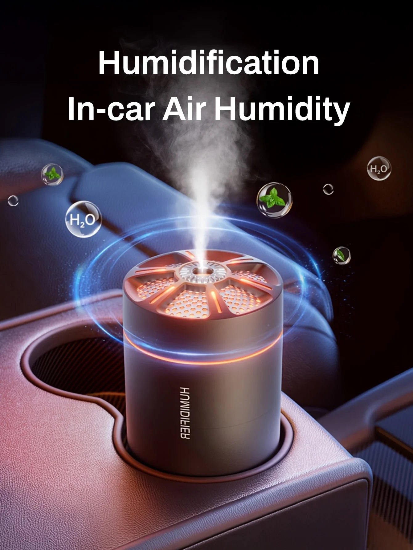 colorful Air Humidifier USB Electric Aroma Diffuser Essential Oil Purifier Aromatherapy Mist Maker Lights For Car Home Bedroom