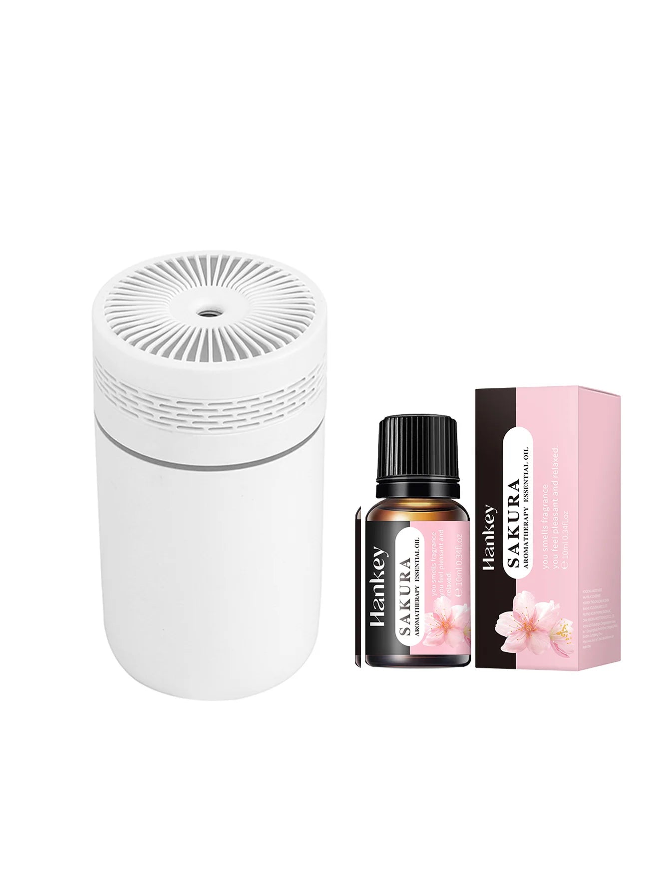 Car Air Humidifier Portable Mini Spray humidifier with LED light USB-powered Aromatherapy oil diffuser for bedroom and travel