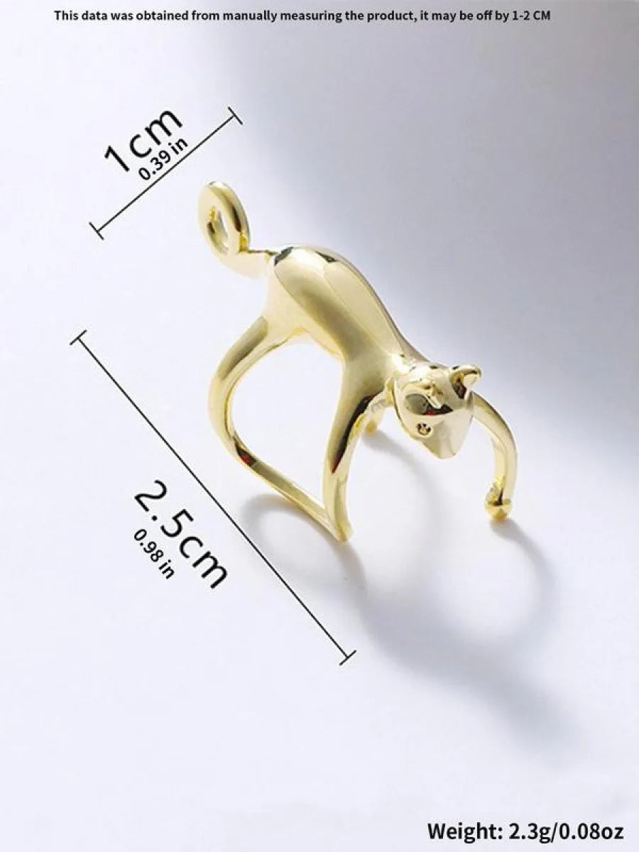 Cute Cat Design Ear Cuff, Fashionable and Creative without Piercing Jewelry for Party, Daily Clothing Decor, Trendy All-match &