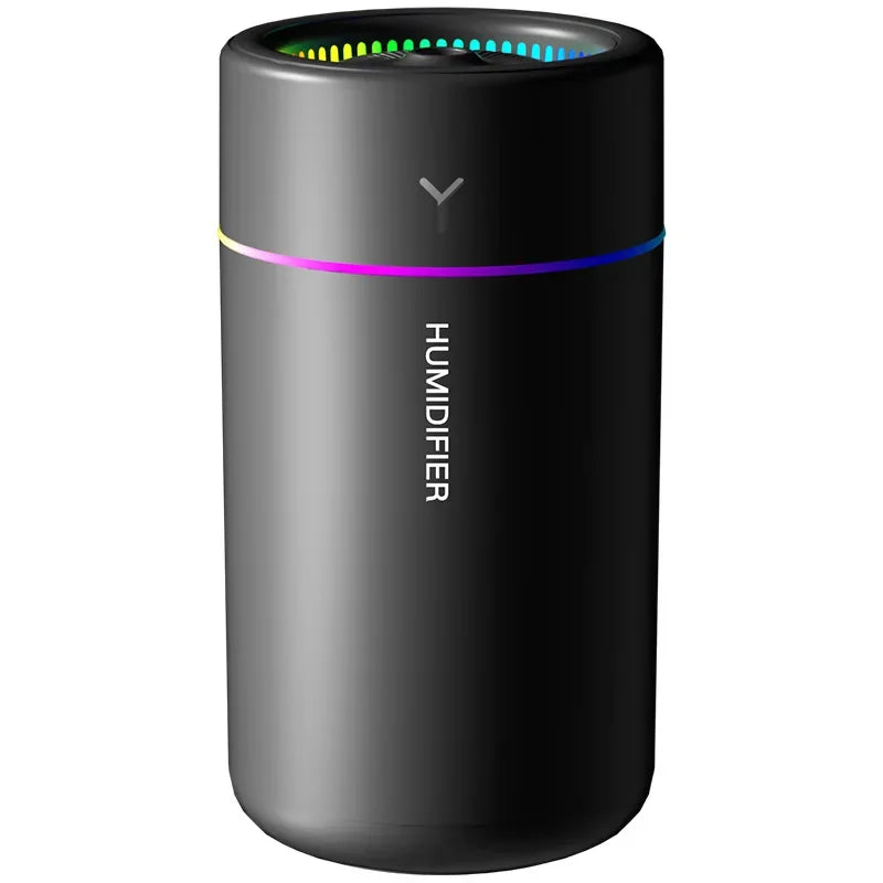280ML Car Air Humidifier With Colorful Lights Aroma Diffuser Essential Oils For Home Bedroom Office Silent Ultrasonic Mist