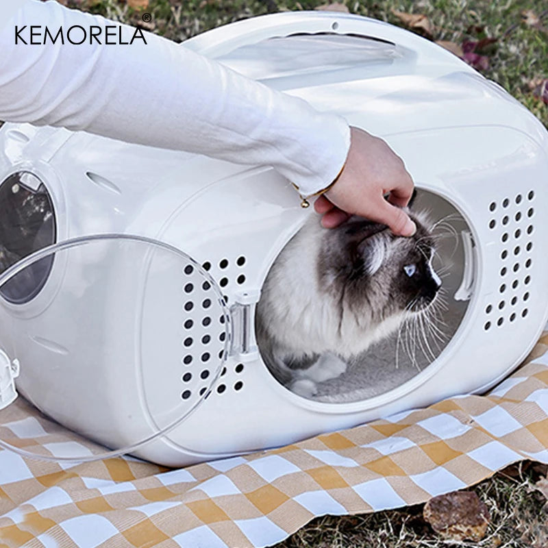 Portable Pet Space Capsule for Outdoor Travel with Large Internal Ventilated Breathable Design Aviation Security for Small Pets