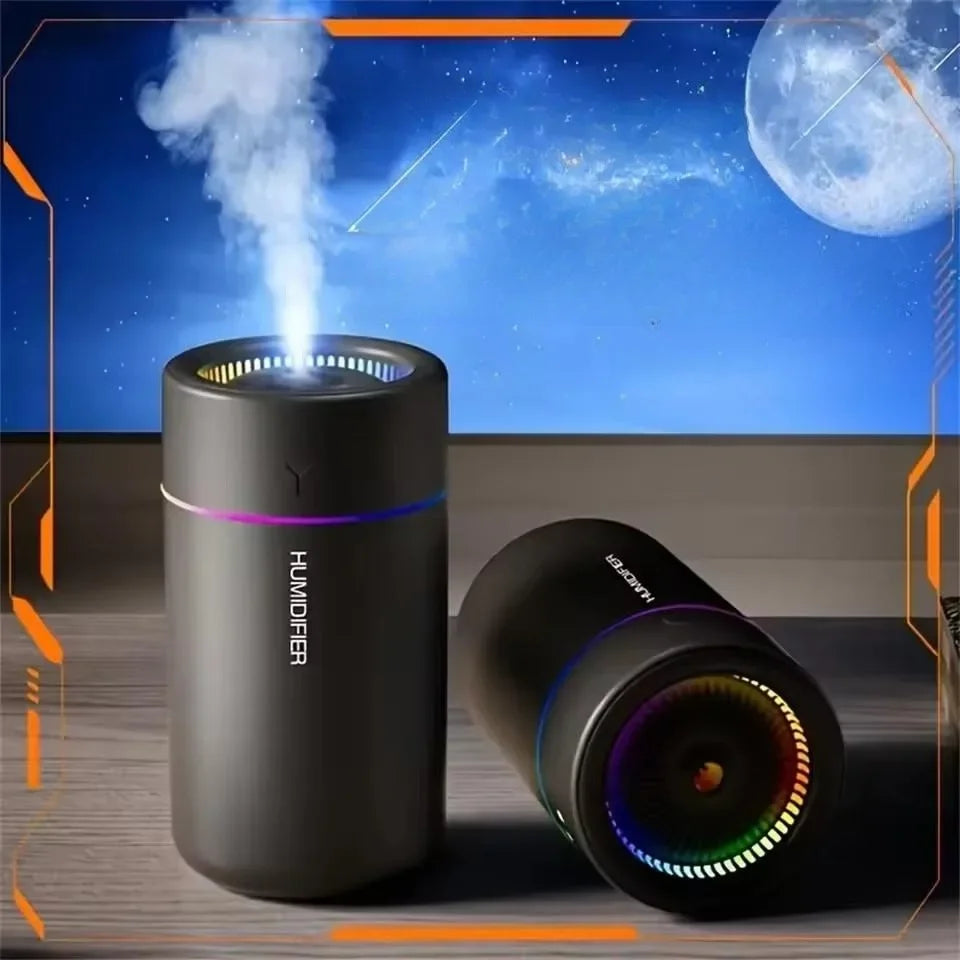 280ML Car Air Humidifier With Colorful Lights Aroma Diffuser Essential Oils For Home Bedroom Office Silent Ultrasonic Mist