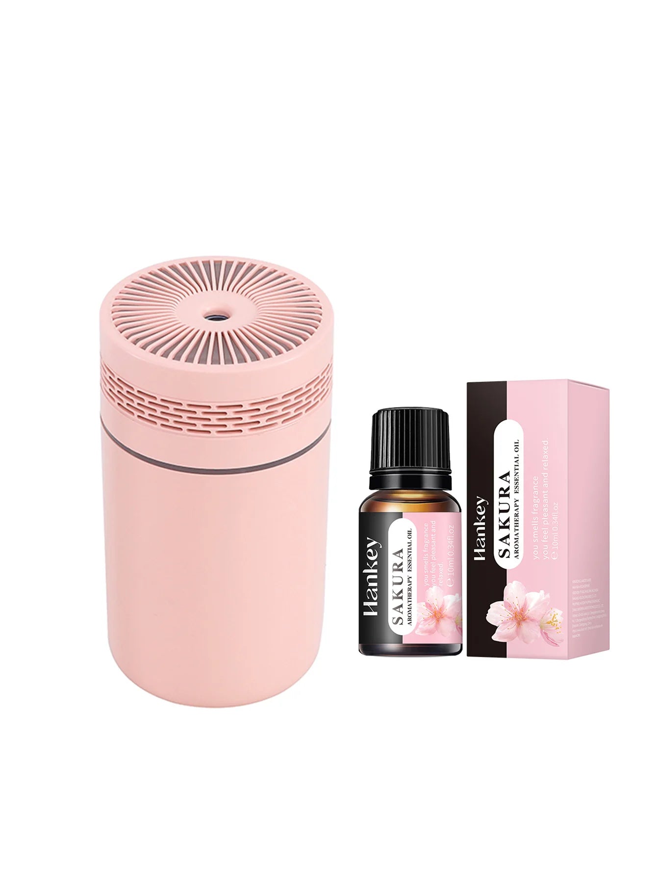 Car Air Humidifier Portable Mini Spray humidifier with LED light USB-powered Aromatherapy oil diffuser for bedroom and travel