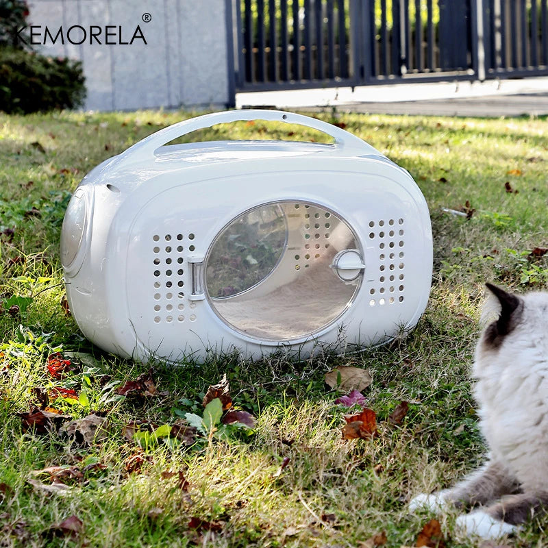 Portable Pet Space Capsule for Outdoor Travel with Large Internal Ventilated Breathable Design Aviation Security for Small Pets