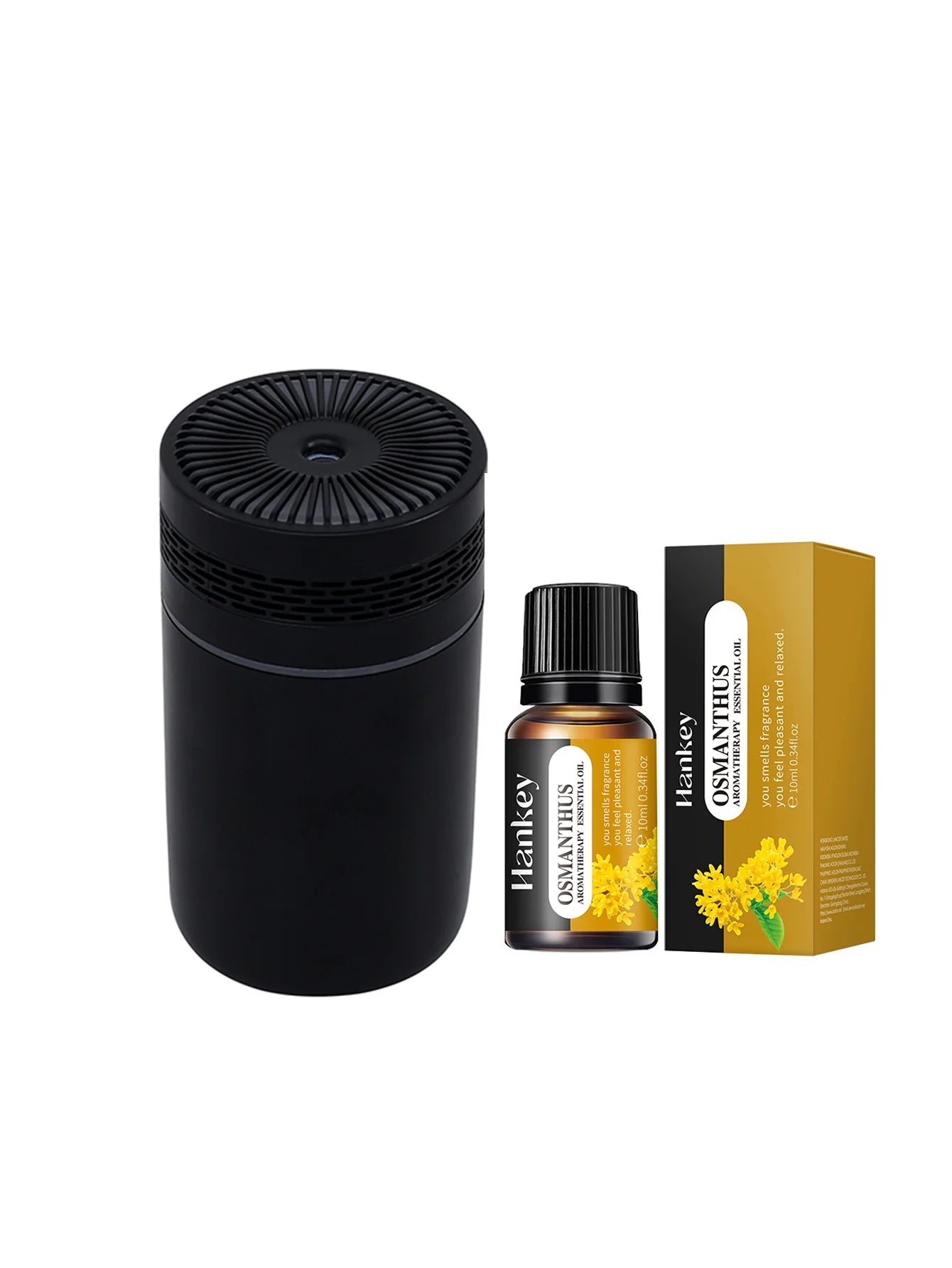 Car Air Humidifier Portable Mini Spray humidifier with LED light USB-powered Aromatherapy oil diffuser for bedroom and travel