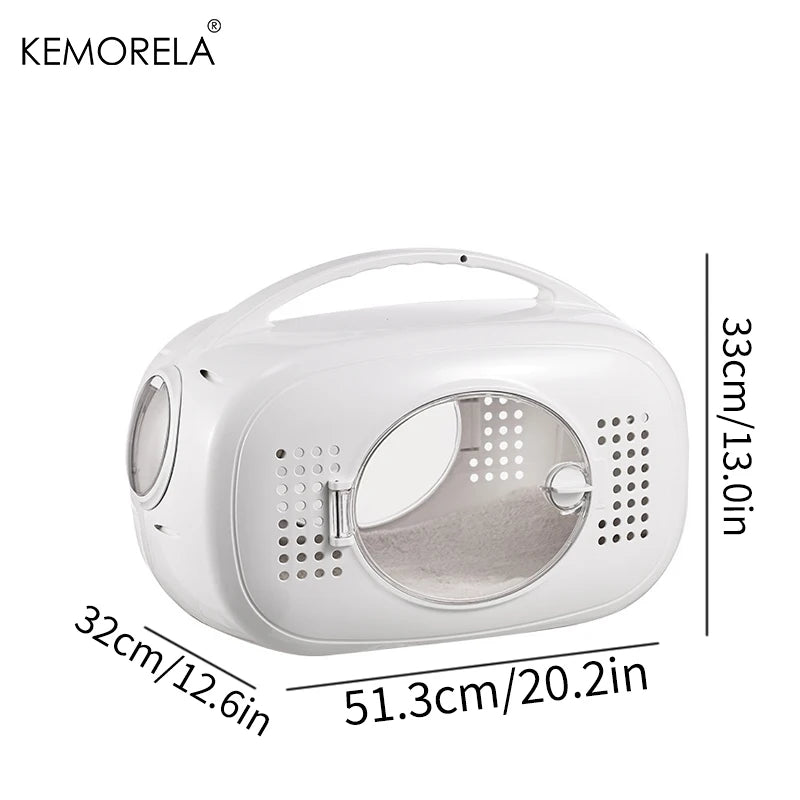 Portable Pet Space Capsule for Outdoor Travel with Large Internal Ventilated Breathable Design Aviation Security for Small Pets