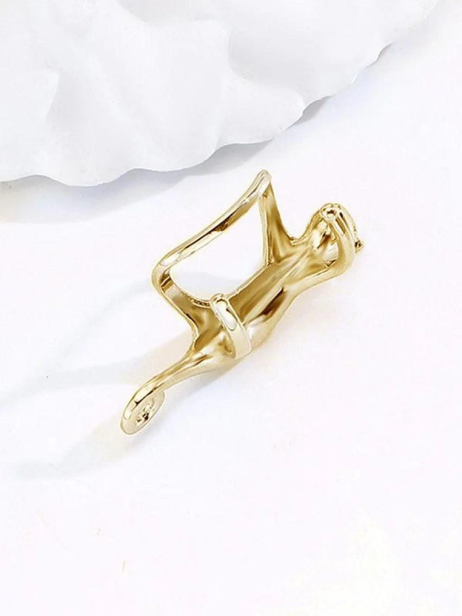 Cute Cat Design Ear Cuff, Fashionable and Creative without Piercing Jewelry for Party, Daily Clothing Decor, Trendy All-match &