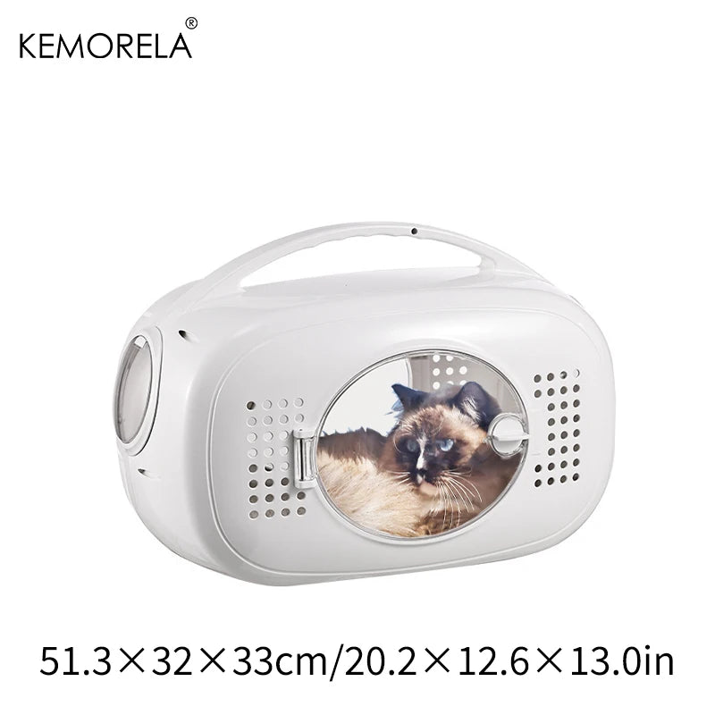 Portable Pet Space Capsule for Outdoor Travel with Large Internal Ventilated Breathable Design Aviation Security for Small Pets