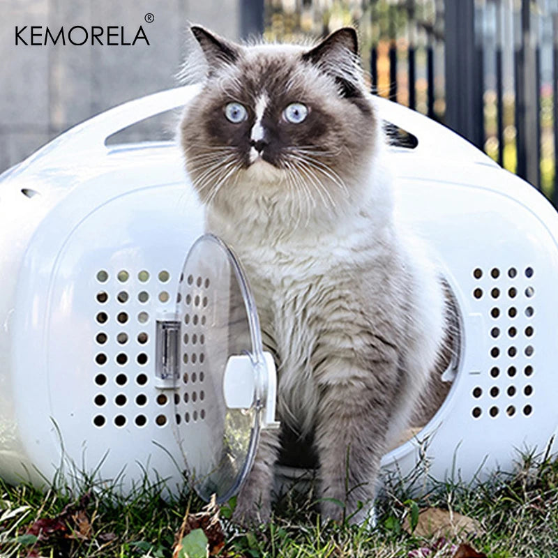 Portable Pet Space Capsule for Outdoor Travel with Large Internal Ventilated Breathable Design Aviation Security for Small Pets
