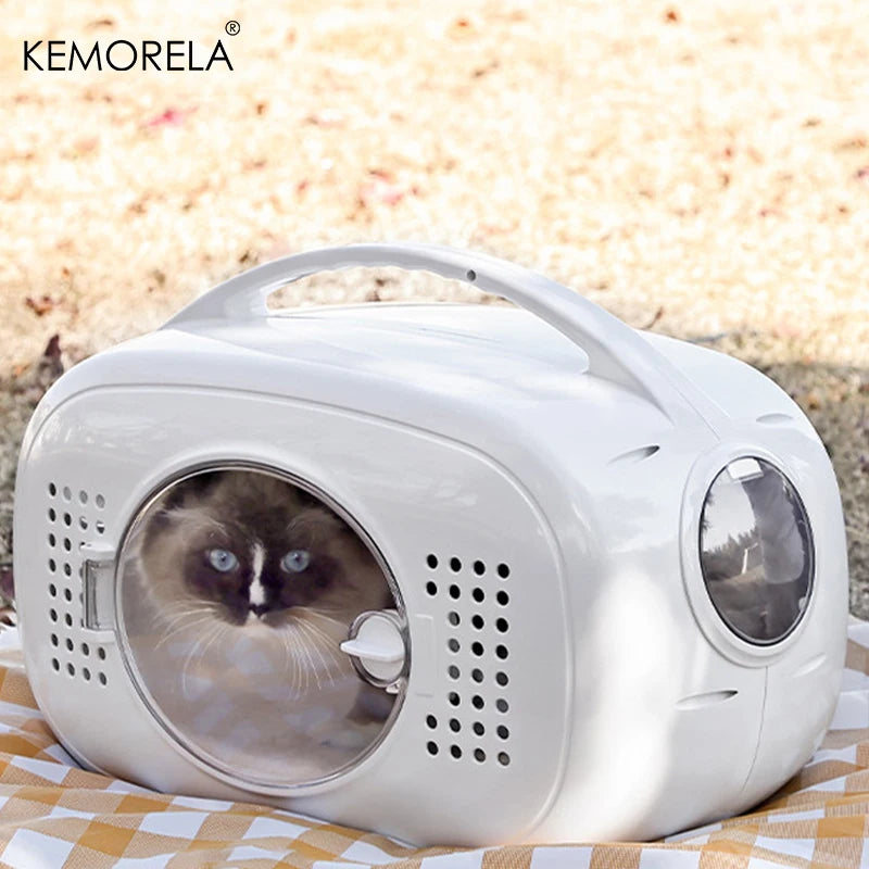 Portable Pet Space Capsule for Outdoor Travel with Large Internal Ventilated Breathable Design Aviation Security for Small Pets