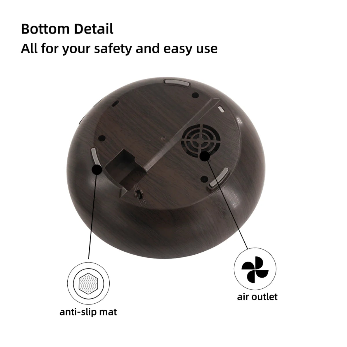 Large Room Humidifier Aromatherapy Diffuser 550ml Tank-Remote Control, Ultra Quiet, Auto Shut Off, Night Light for Bedroom Home