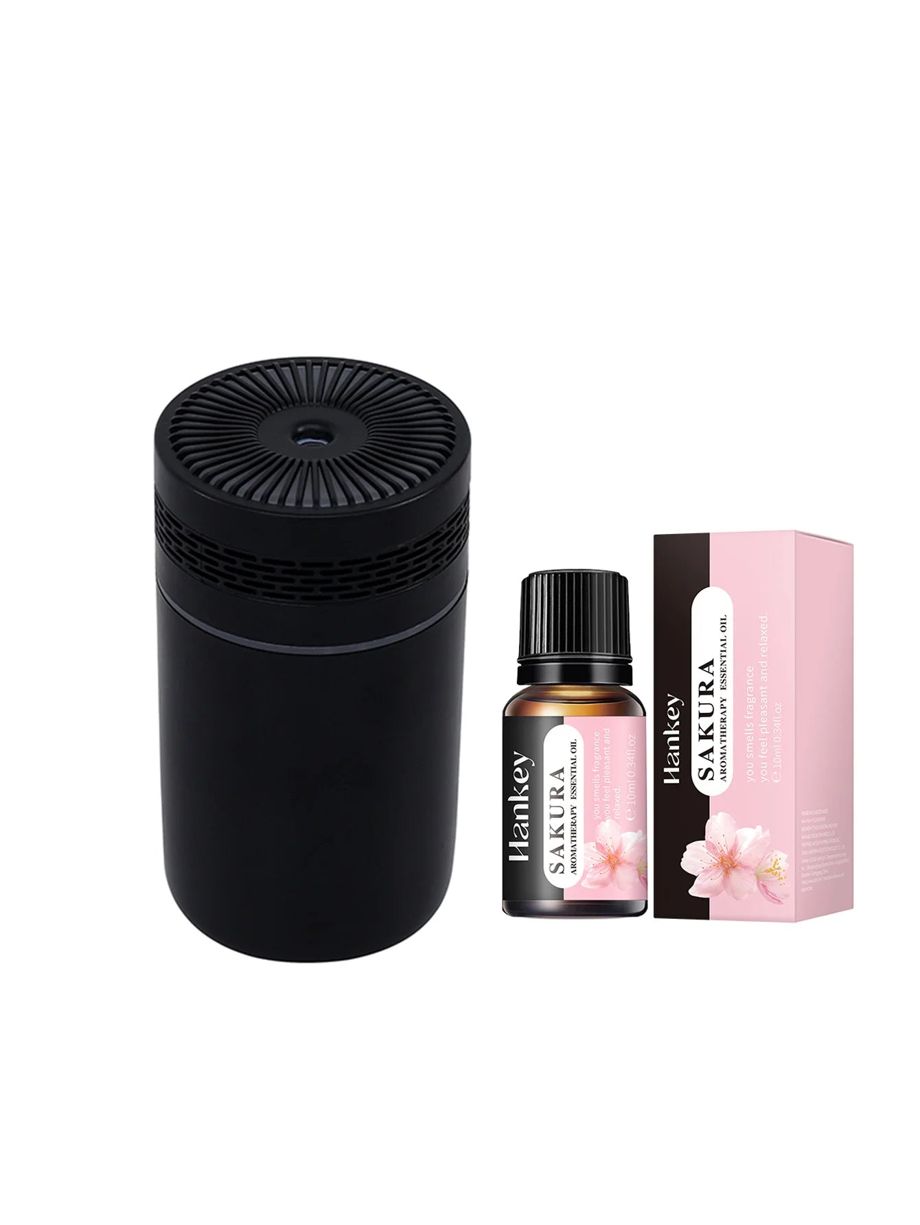 Car Air Humidifier Portable Mini Spray humidifier with LED light USB-powered Aromatherapy oil diffuser for bedroom and travel
