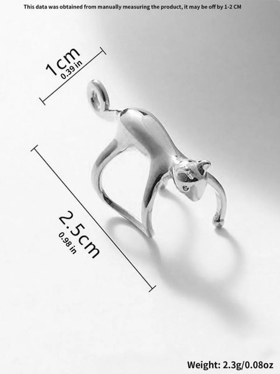 Cute Cat Design Ear Cuff, Fashionable and Creative without Piercing Jewelry for Party, Daily Clothing Decor, Trendy All-match &
